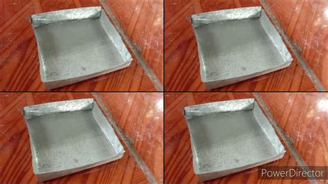 how to make rectangular tray using sheet metal|large rectangular metal tray.